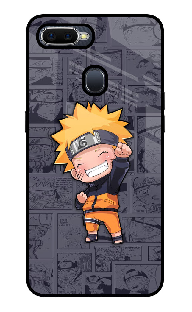 Chota Naruto Oppo F9/F9 Pro Glass Case Back Cover by Casekaro