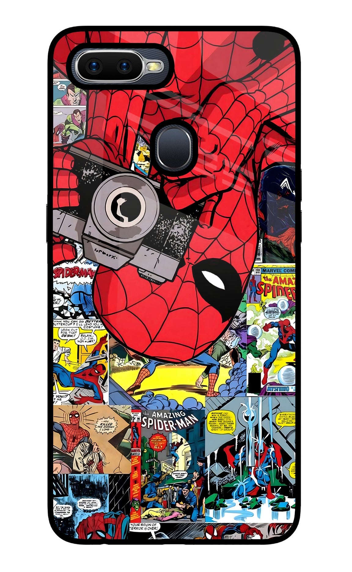 Spider Man Oppo F9/F9 Pro Glass Case