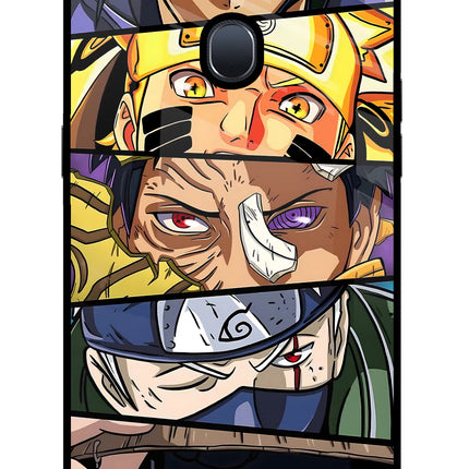 Naruto Character Oppo F9/F9 Pro Glass Case Back Cover by Casekaro
