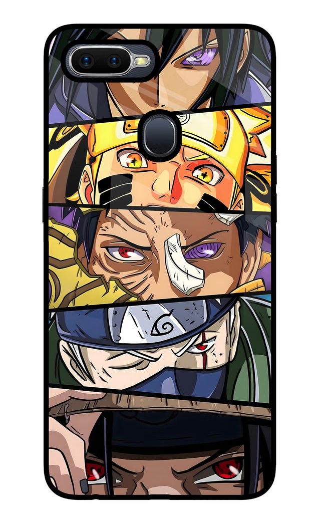Naruto Character Oppo F9/F9 Pro Glass Case Back Cover by Casekaro