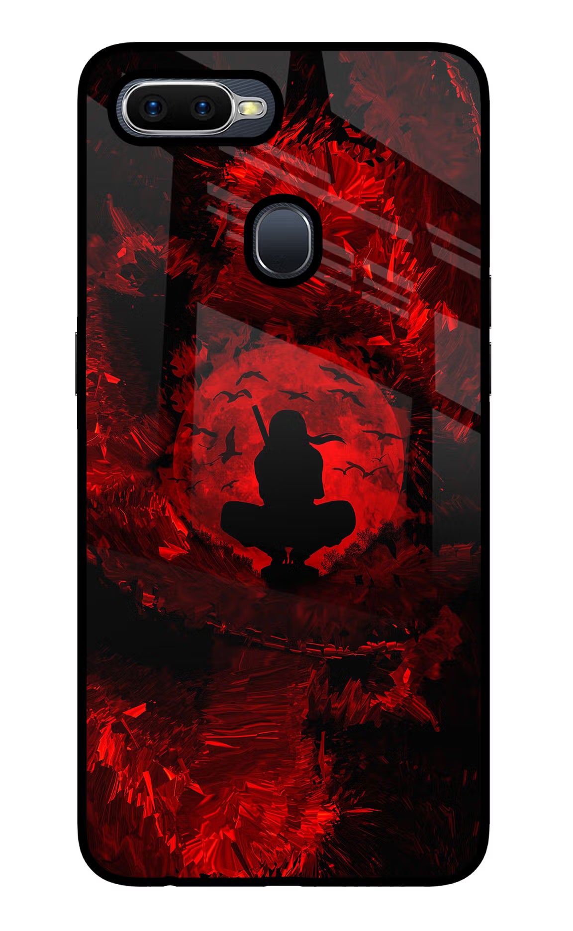 Itachi Uchiha Oppo F9/F9 Pro Glass Case Back Cover by Casekaro