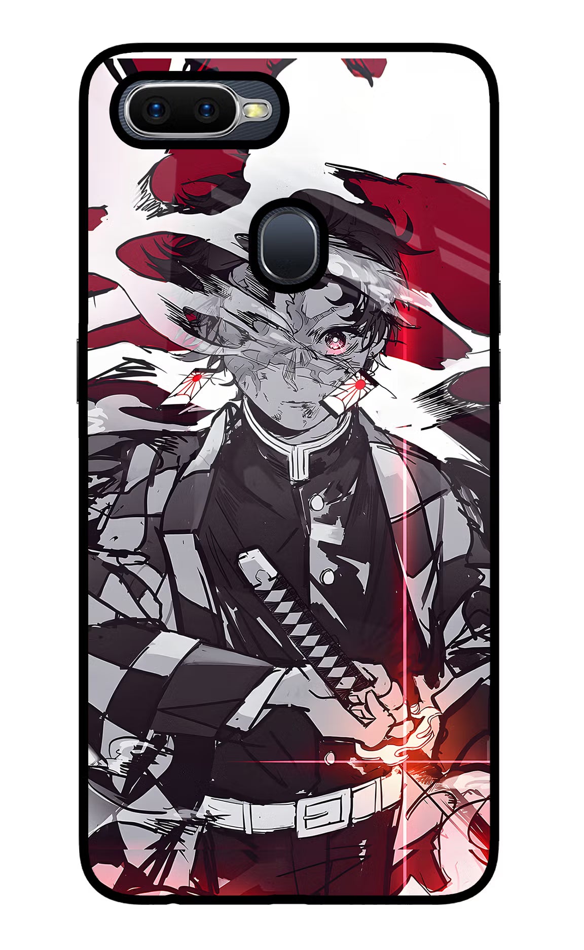 Demon Slayer Oppo F9/F9 Pro Glass Case Back Cover by Casekaro