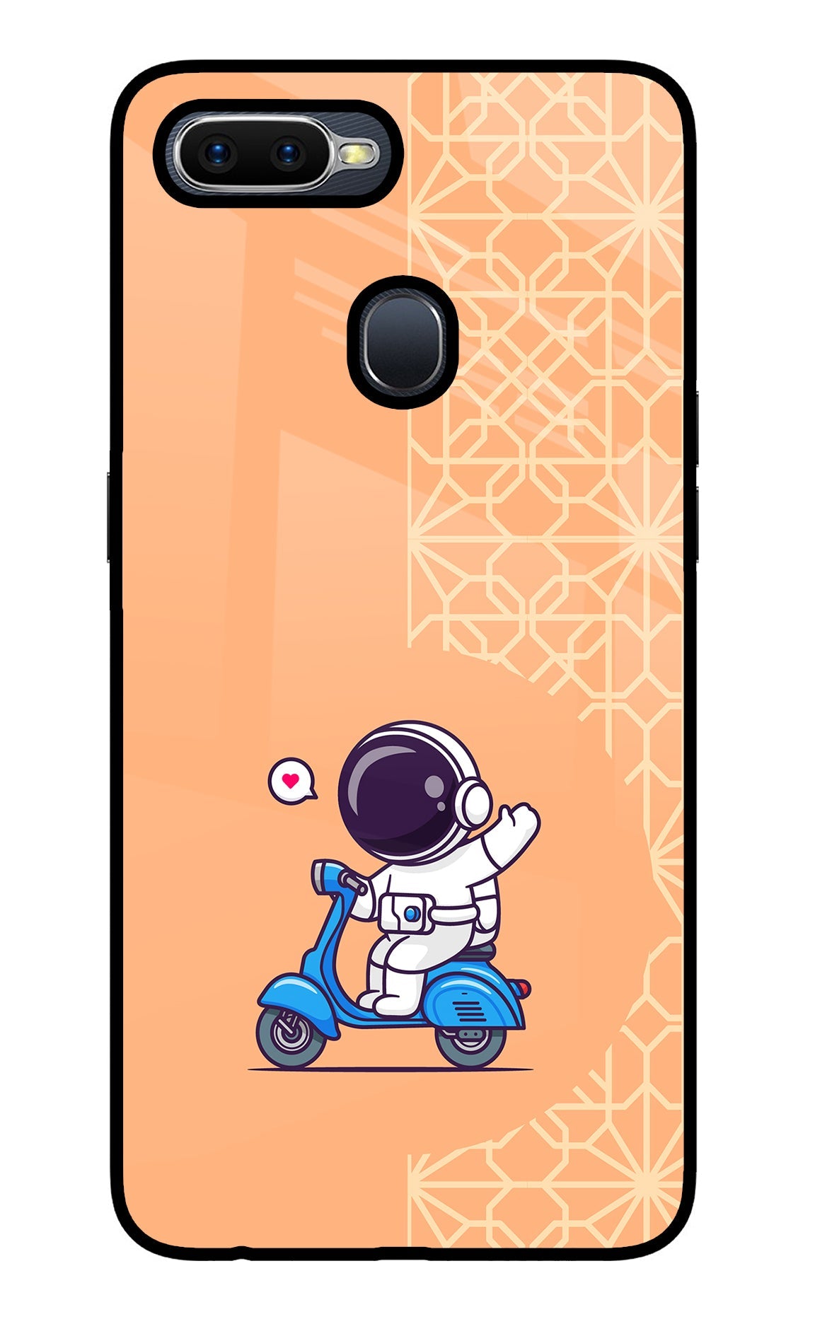 Cute Astronaut Riding Oppo F9/F9 Pro Back Cover