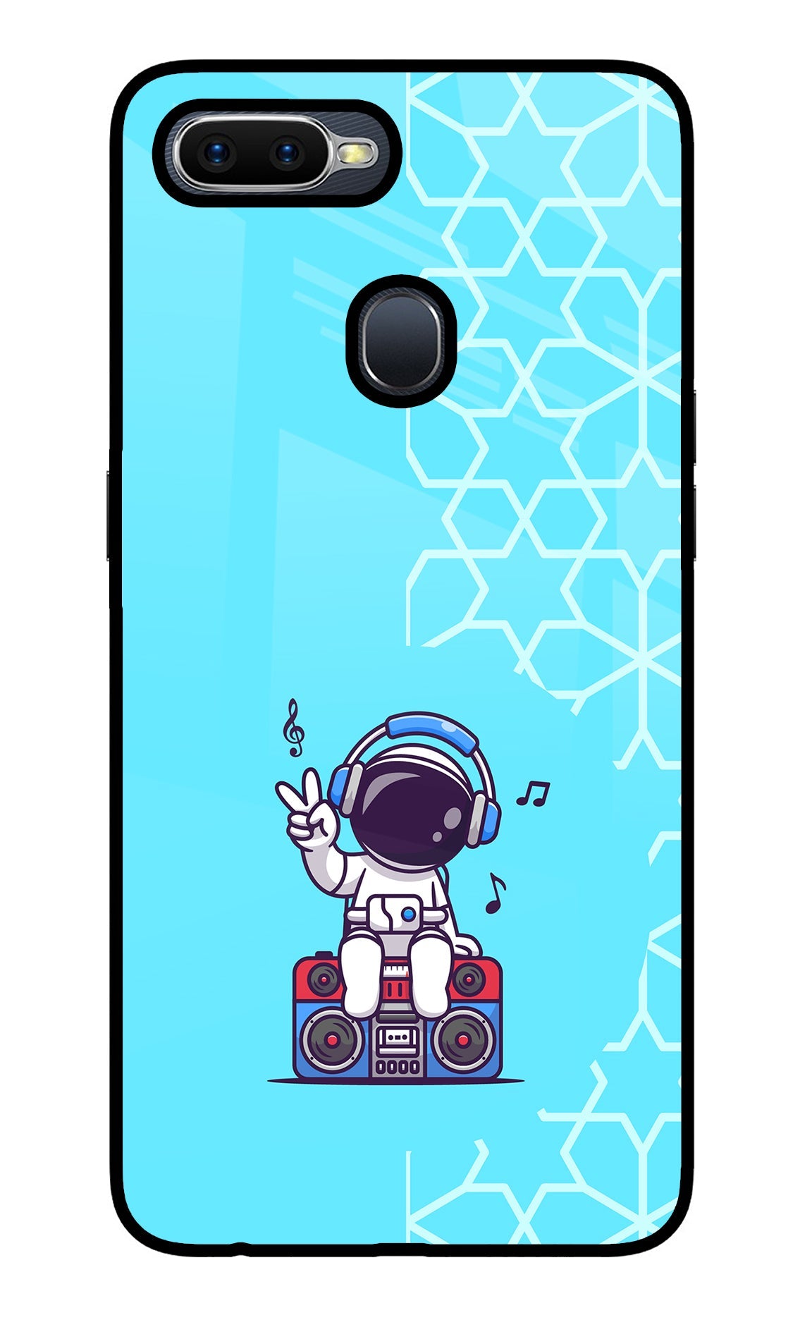 Cute Astronaut Chilling Oppo F9/F9 Pro Back Cover