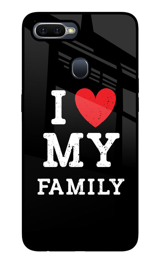I Love My Family Oppo F9/F9 Pro Glass Case