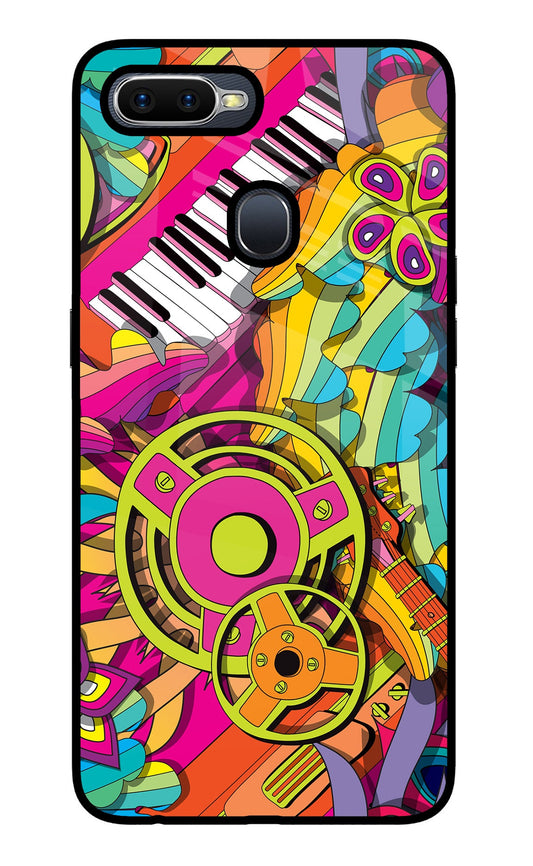 Music Doodle Oppo F9/F9 Pro Glass Case