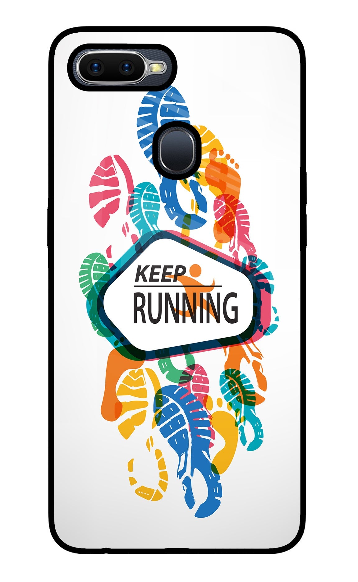 Keep Running Oppo F9/F9 Pro Glass Case