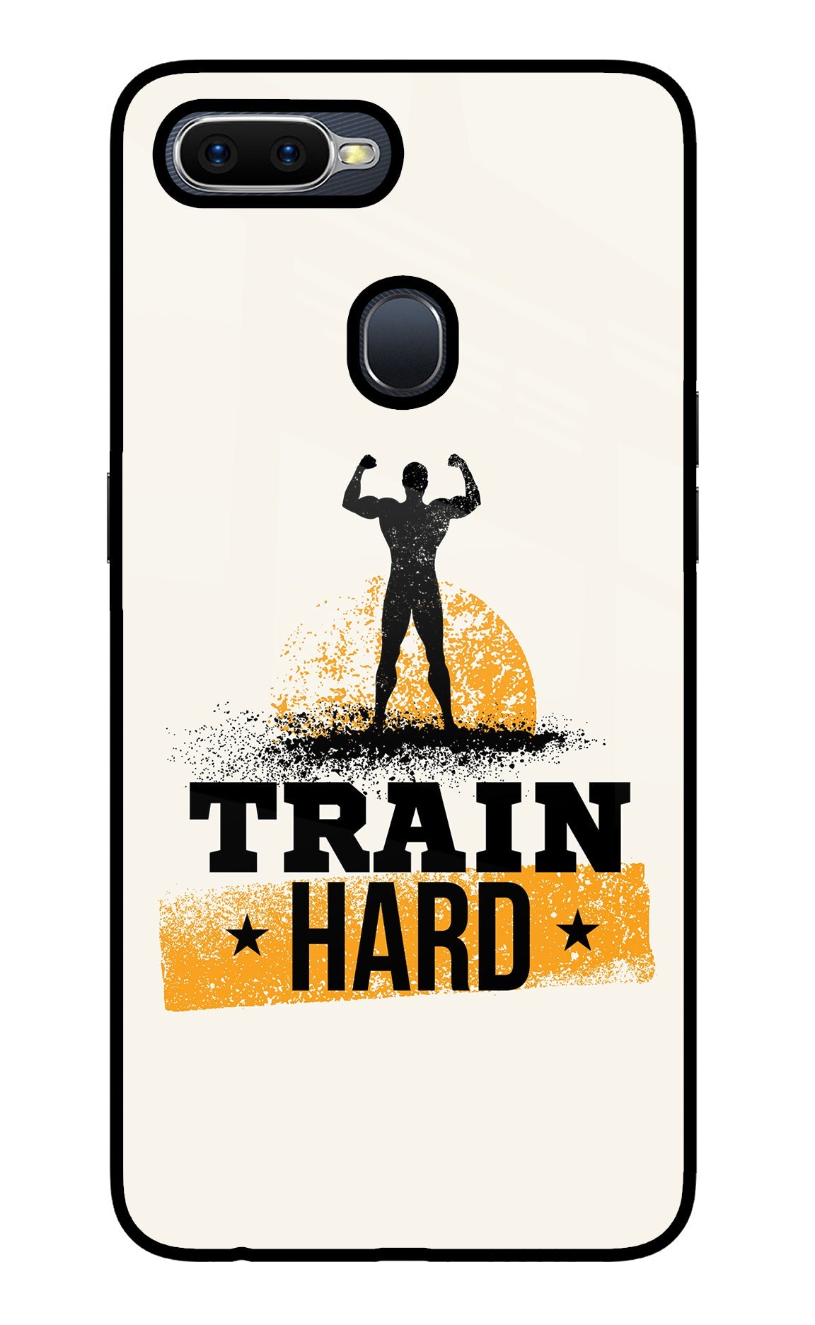 Train Hard Oppo F9/F9 Pro Glass Case