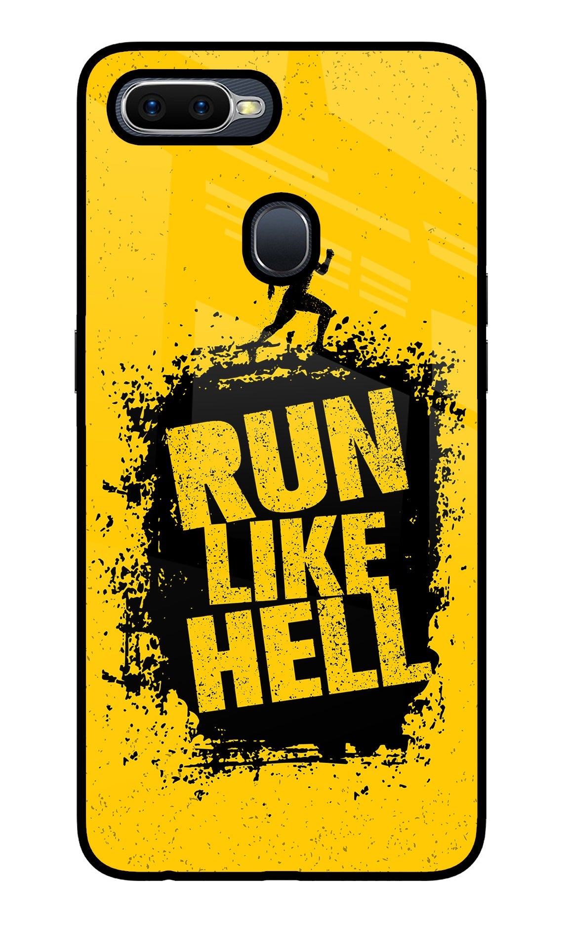 Run Like Hell Oppo F9/F9 Pro Glass Case