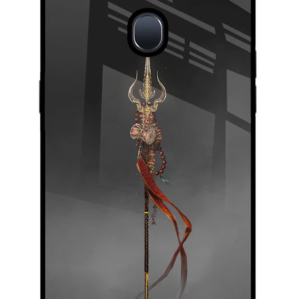 Shiv Trishul Oppo F9/F9 Pro Glass Case Back Cover by Casekaro