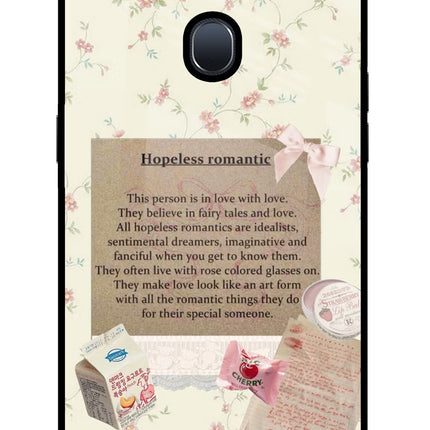 Hopeless Romantic Oppo F9/F9 Pro Glass Case Back Cover by Casekaro