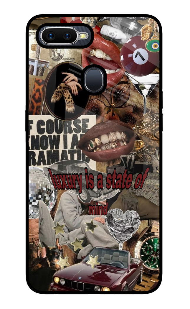 Luxury Oppo F9/F9 Pro Glass Case Back Cover by Casekaro