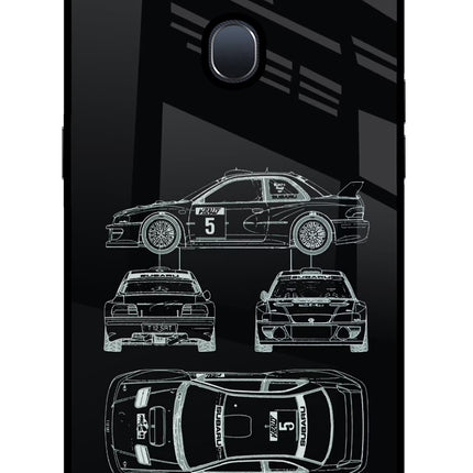 WRC'99 Oppo F9/F9 Pro Glass Case Back Cover by Casekaro