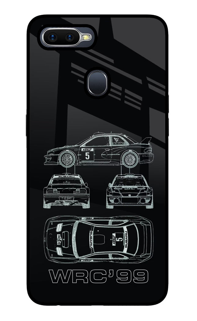 WRC'99 Oppo F9/F9 Pro Glass Case Back Cover by Casekaro