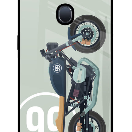 Classic Cafe Racer 99 Oppo F9/F9 Pro Glass Case Back Cover by Casekaro