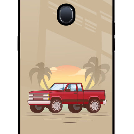 Desert Classic Drive Oppo F9/F9 Pro Glass Case Back Cover by Casekaro