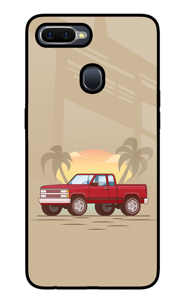 Desert Classic Drive Oppo F9/F9 Pro Glass Case Back Cover by Casekaro