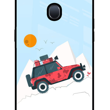 Mountain Trail Beast Oppo F9/F9 Pro Glass Case Back Cover by Casekaro