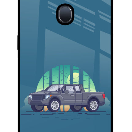 Retro Garage Vibe Oppo F9/F9 Pro Glass Case Back Cover by Casekaro