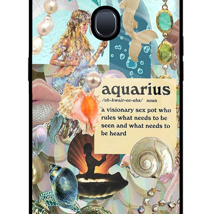 Aquarius Zodiac Oppo F9/F9 Pro Glass Case Back Cover by Casekaro