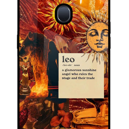 Leo Zodiac Oppo F9/F9 Pro Glass Case Back Cover by Casekaro