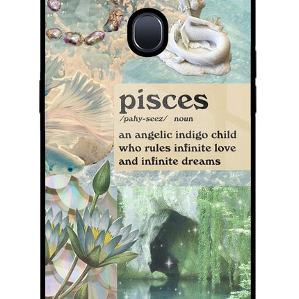 Pisces Zodiac Oppo F9/F9 Pro Glass Case Back Cover by Casekaro