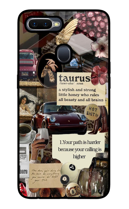 Taurus Zodiac Oppo F9/F9 Pro Glass Case