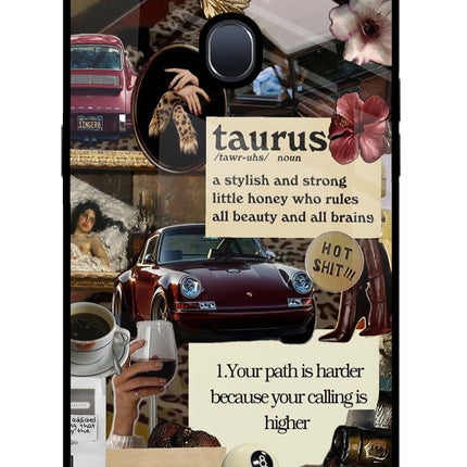Taurus Zodiac Oppo F9/F9 Pro Glass Case Back Cover by Casekaro