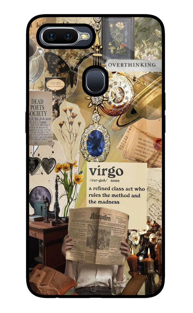 Virgo Zodiac Oppo F9/F9 Pro Glass Case Back Cover by Casekaro