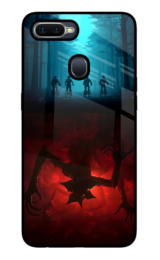 Ordinary Things Downside Up Oppo F9/F9 Pro Glass Case Back Cover by Casekaro