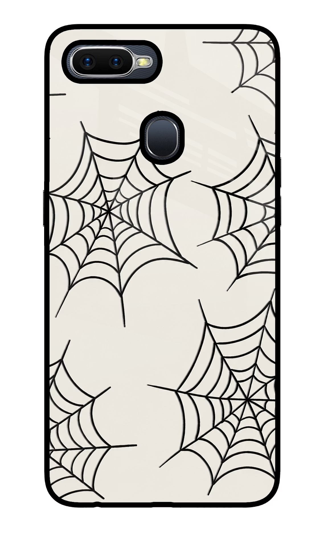 Spider Web Oppo F9/F9 Pro Glass Case