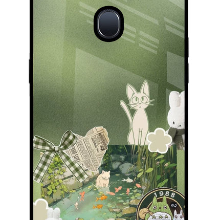 Aesthetic anime Oppo F9/F9 Pro Glass Case Back Cover by Casekaro