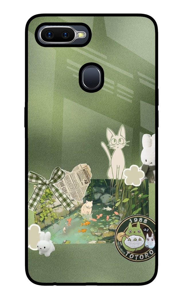 Aesthetic anime Oppo F9/F9 Pro Glass Case Back Cover by Casekaro