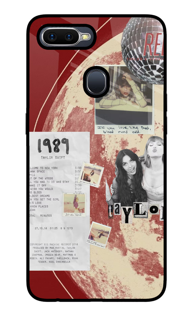 Taylor Swift Oppo F9/F9 Pro Glass Case Back Cover by Casekaro