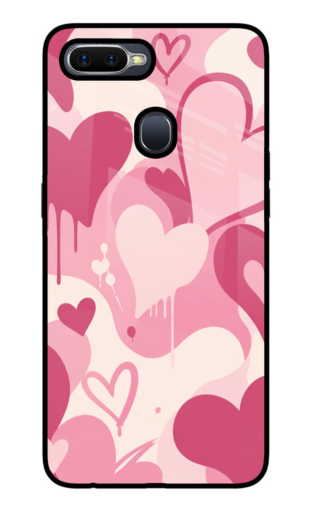 Hearty case Oppo F9/F9 Pro Glass Case Back Cover by Casekaro