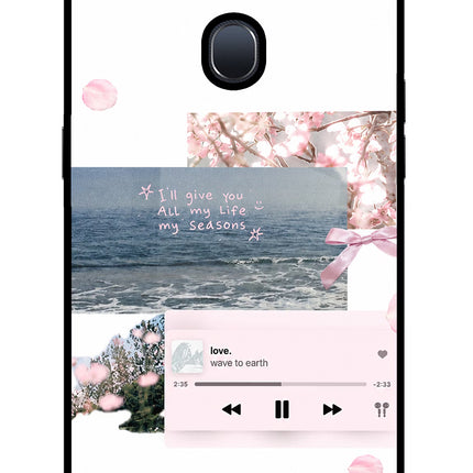 Wave to earth Oppo F9/F9 Pro Glass Case Back Cover by Casekaro