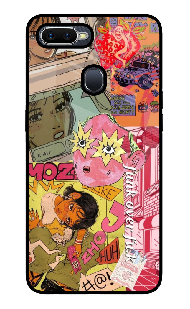 Funkover Oppo F9/F9 Pro Glass Case Back Cover by Casekaro