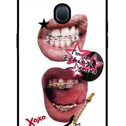 Rockstar Oppo F9/F9 Pro Glass Case Back Cover by Casekaro