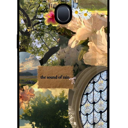 Rain Oppo F9/F9 Pro Glass Case Back Cover by Casekaro