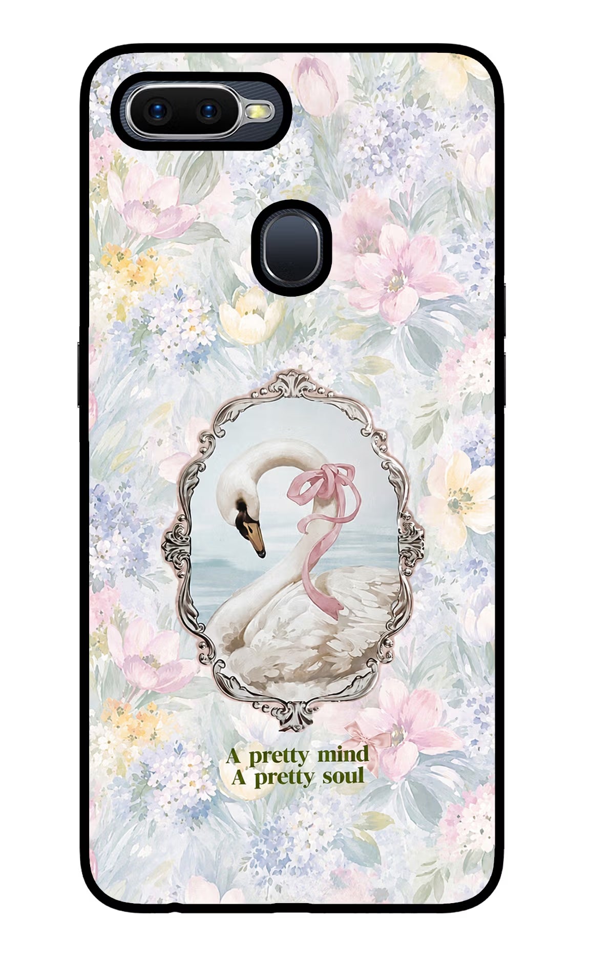 Pretty Mind Pretty Soul Oppo F9/F9 Pro Glass Case