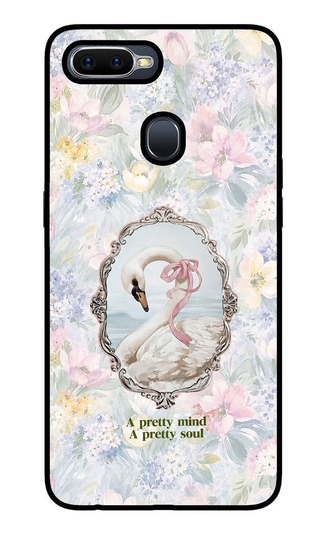 Pretty Mind Pretty Soul Oppo F9/F9 Pro Glass Case Back Cover by Casekaro