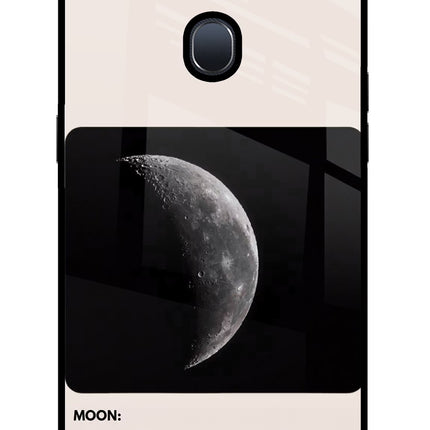 Moon Phase Oppo F9/F9 Pro Glass Case Back Cover by Casekaro