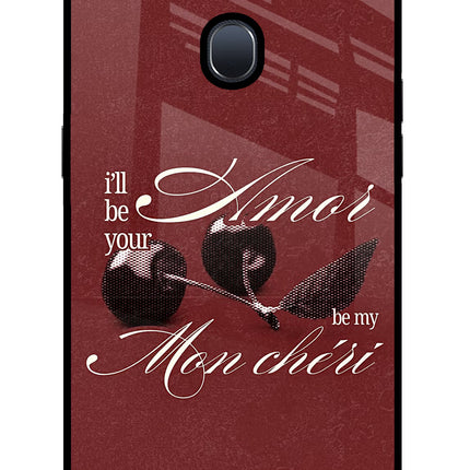 Velvet Cherry Oppo F9/F9 Pro Glass Case Back Cover by Casekaro