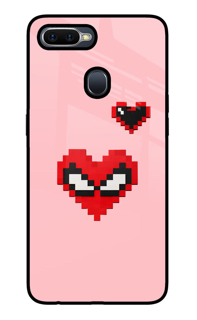 Gwen Heart Oppo F9/F9 Pro Glass Case Back Cover by Casekaro