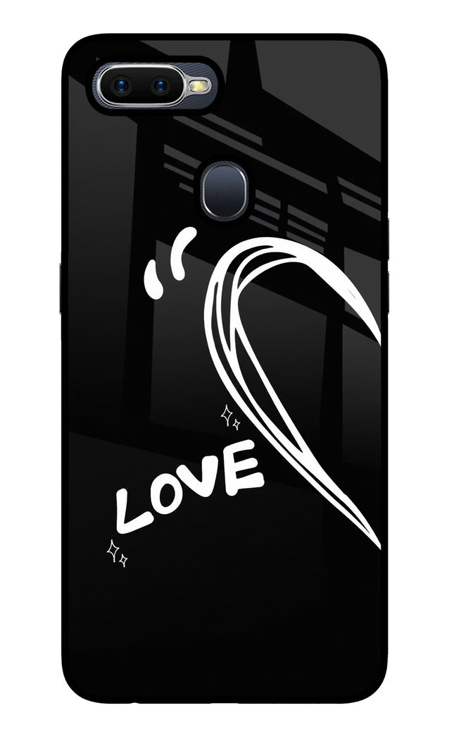 Love Line Oppo F9/F9 Pro Glass Case Back Cover by Casekaro