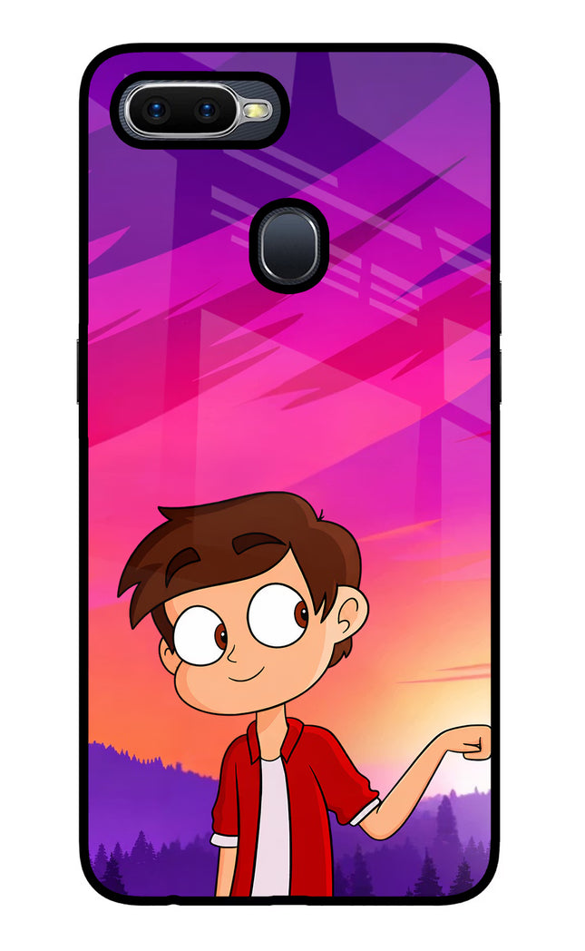 Marco Sunset Oppo F9/F9 Pro Glass Case Back Cover by Casekaro