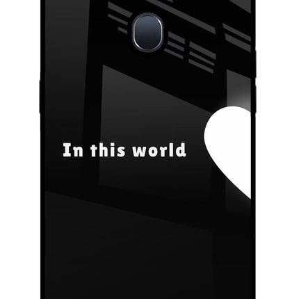 This World Oppo F9/F9 Pro Glass Case Back Cover by Casekaro