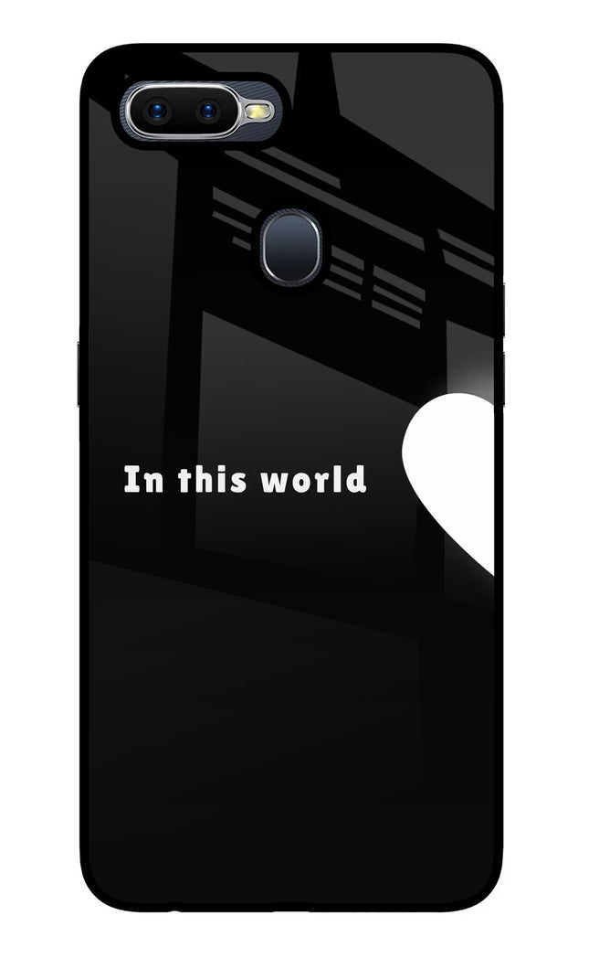 This World Oppo F9/F9 Pro Glass Case Back Cover by Casekaro