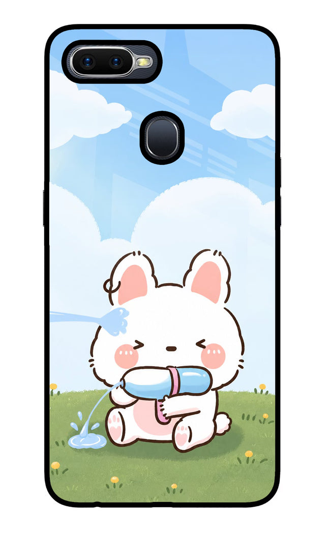 Bunny Treat Oppo F9/F9 Pro Glass Case Back Cover by Casekaro