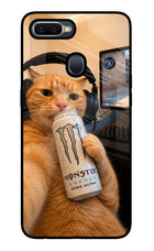 Gamer Cat Energy Oppo F9/F9 Pro Glass Case